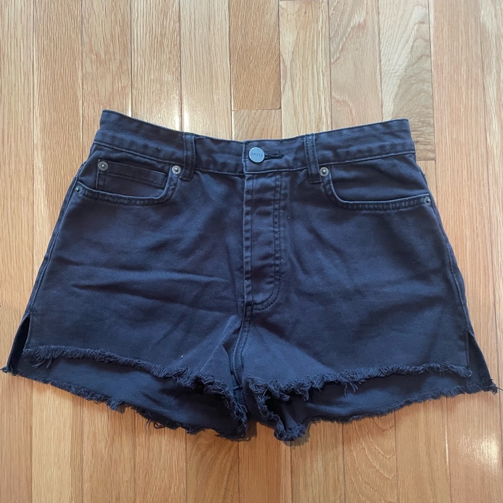 Amuse Society Women’s Black Denim Shorts Size 27